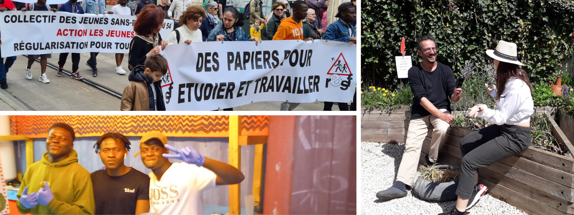 Bandeau Sans Papiers Mais Pas Sans Vois - Mai 2025